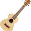 Ukulele Flight DUC525 EQ SP/ZEB Electro-Acoustic Concert - Designer Series