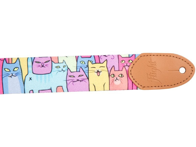 Flight S35 Polyester Ukulele Strap - Kitty