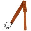 Flight S43 Suede Ukulele Strap - Camel