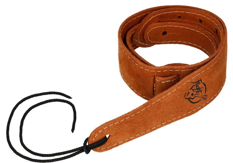 Flight S43 Suede Ukulele Strap - Camel