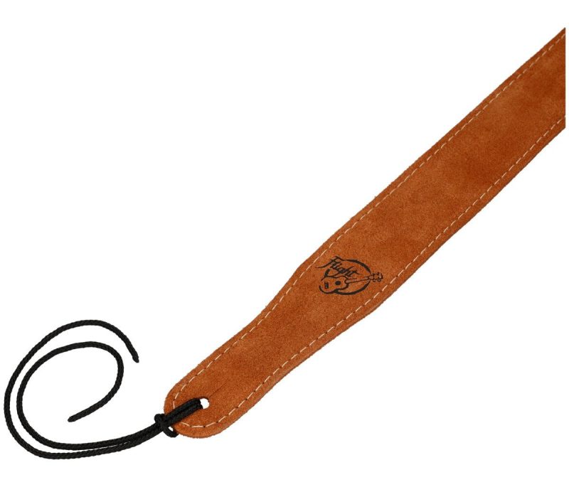 Flight S43 Suede Ukulele Strap - Camel