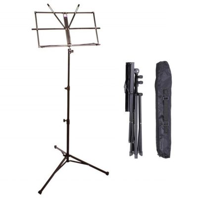 Pure Tone Music Stand with Case Black