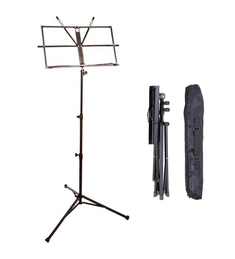 Pure Tone Music Stand with Case Black