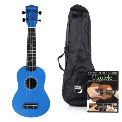 Pure Tone Soprano Ukulele Blue Pack KUS15