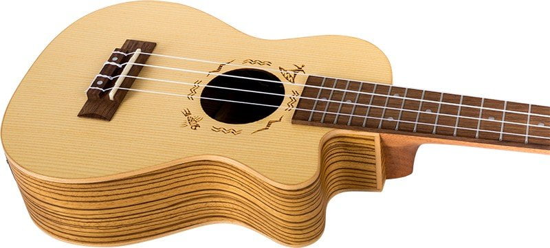 Flight DUC328 CEQ SP-ZEB Electro-Acoustic Concert Ukulele