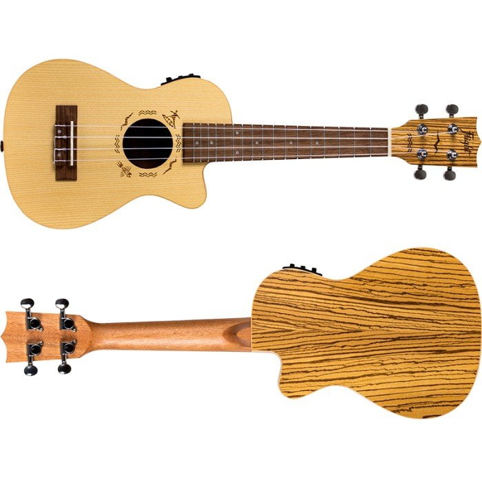 Flight DUC328 CEQ SP-ZEB Electro-Acoustic Concert Ukulele