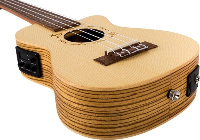 Flight DUC328 CEQ SP-ZEB Electro-Acoustic Concert Ukulele