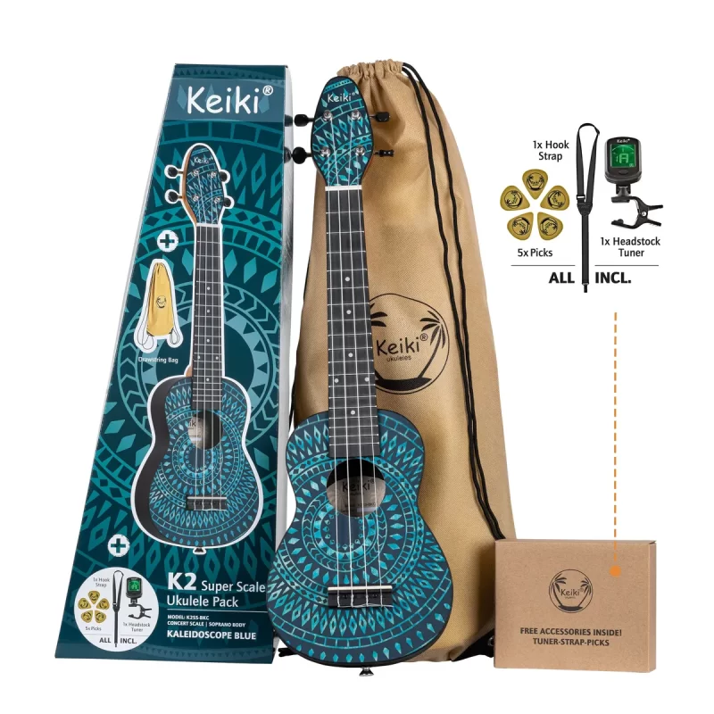 Ukulele Keiki K2SS-BKC Blue Kaleidoscope