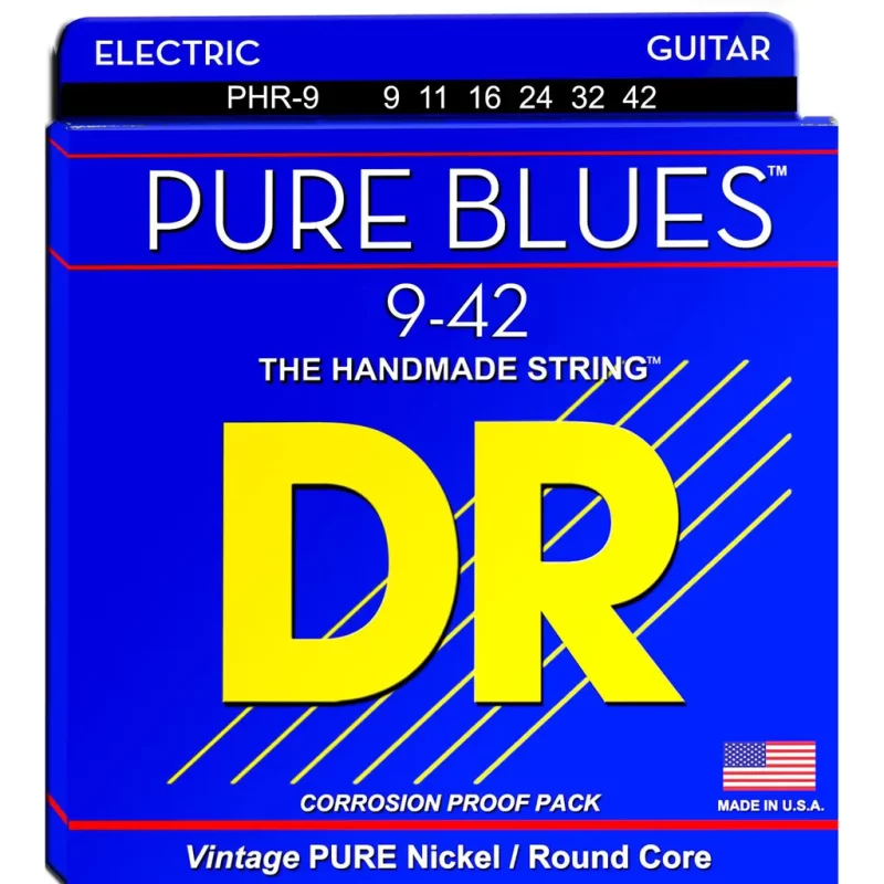 Corde per chitarra elettrica DR PHR-9 PURE BLUES