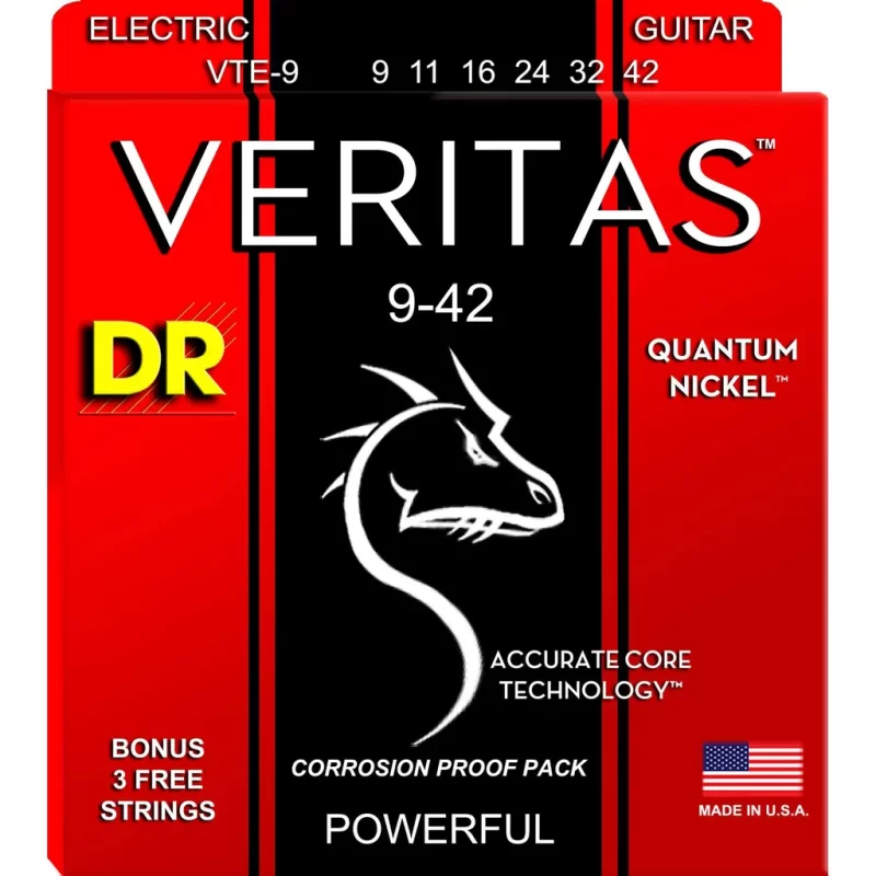 Corde per chitarra elettrica DR VTE-9 VERITAS