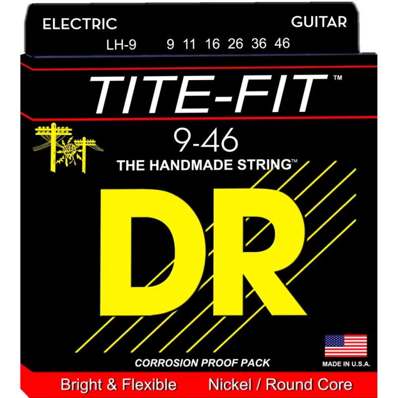 Corde per chitarra elettrica DR LH-9 TITE-FIT