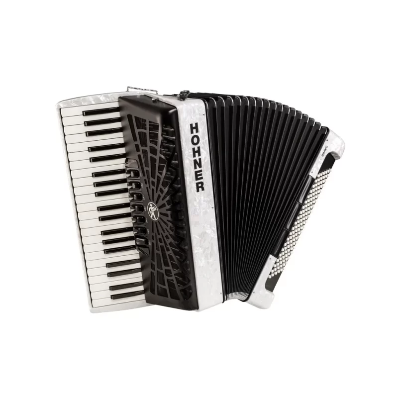 Fisarmonica Hohner BRAVO III 120 BIANCO A16812 SILENTKEY