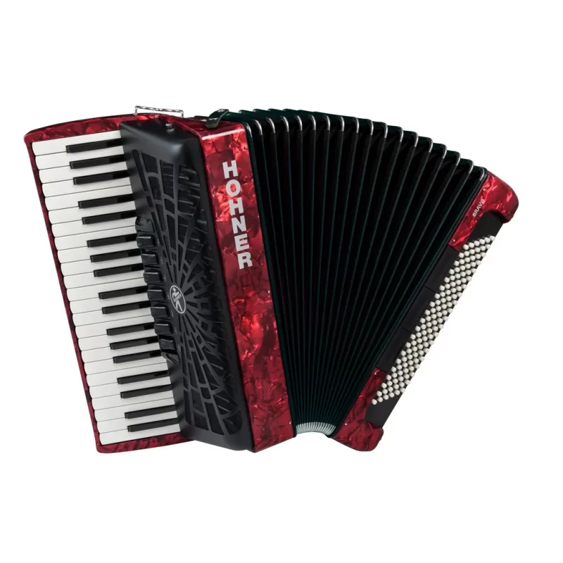 Fisarmonica Hohner BRAVO III 120 ROSSO A16832 SILENTKEY