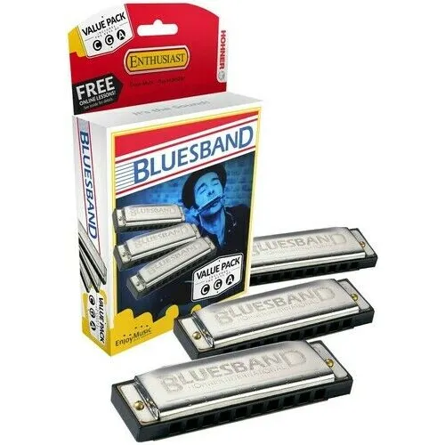 Armonica a bocca Hohner BLUES BAND VALUE PACK