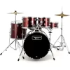 Set Batteria Acustica Mapex TND5254TCDR TORNADO STANDARD FULL 5 PEZZI BURGUNDY RED