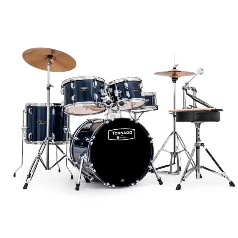 Set Batteria Acustica Mapex TND5844FTCYB TORNADO JUNIOR FULL 5 PEZZI ROYAL BLUE