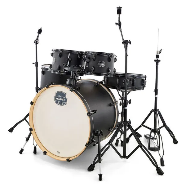 Set Batteria Acustica Mapex ST5245FBIZ STORM FUSIONEASE 5 PEZZI DEEP BLACK