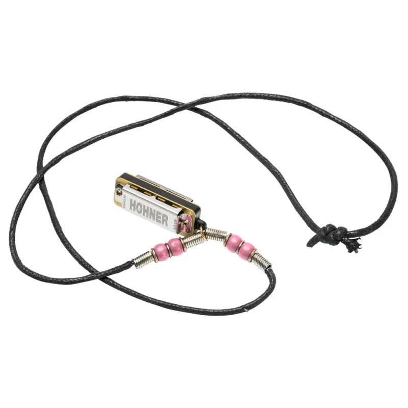 Armonica a bocca Hohner MINI HARP NECKLACE PINK