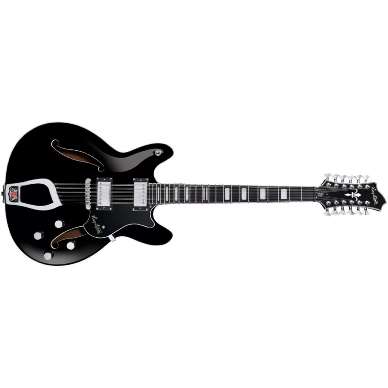 Chitarra Hollow Body Hagstrom Viking Dlx 12 Blk