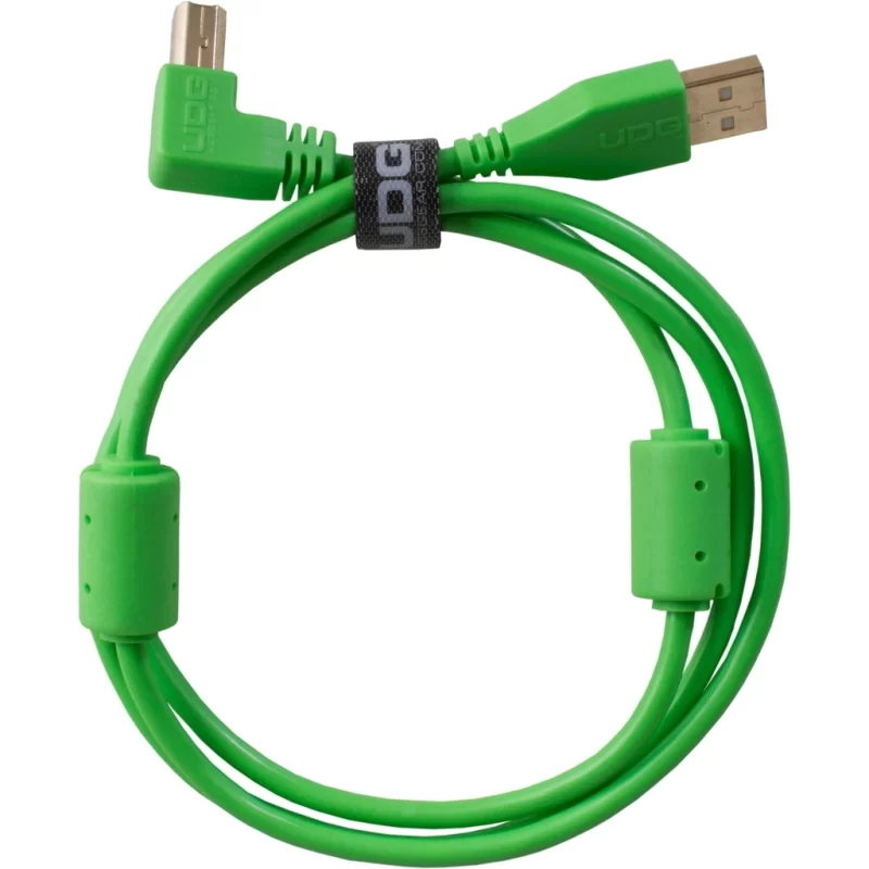 Cavo USB UDG U95004GR - Ultimate Audio Cable USB 2.0 A-B Green Angled 1m