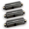 Pickup Seymour Duncan Set, Hot Rails, Strat Black