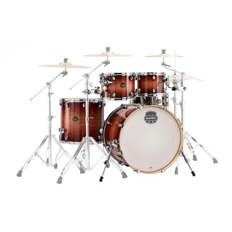 Set Batteria Acustica Mapex AR529SRA Armory Rock 5 Pezzi Redwood Burst