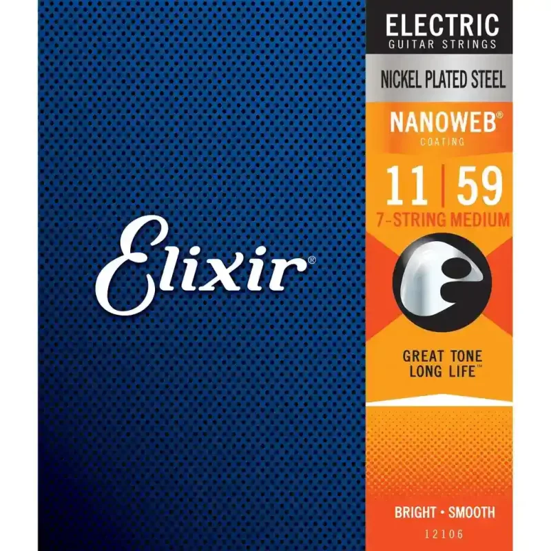 Set Corde per chitarra elettrica ELIXIR 12106 Electric Nickel Plated Steel NANOWEB