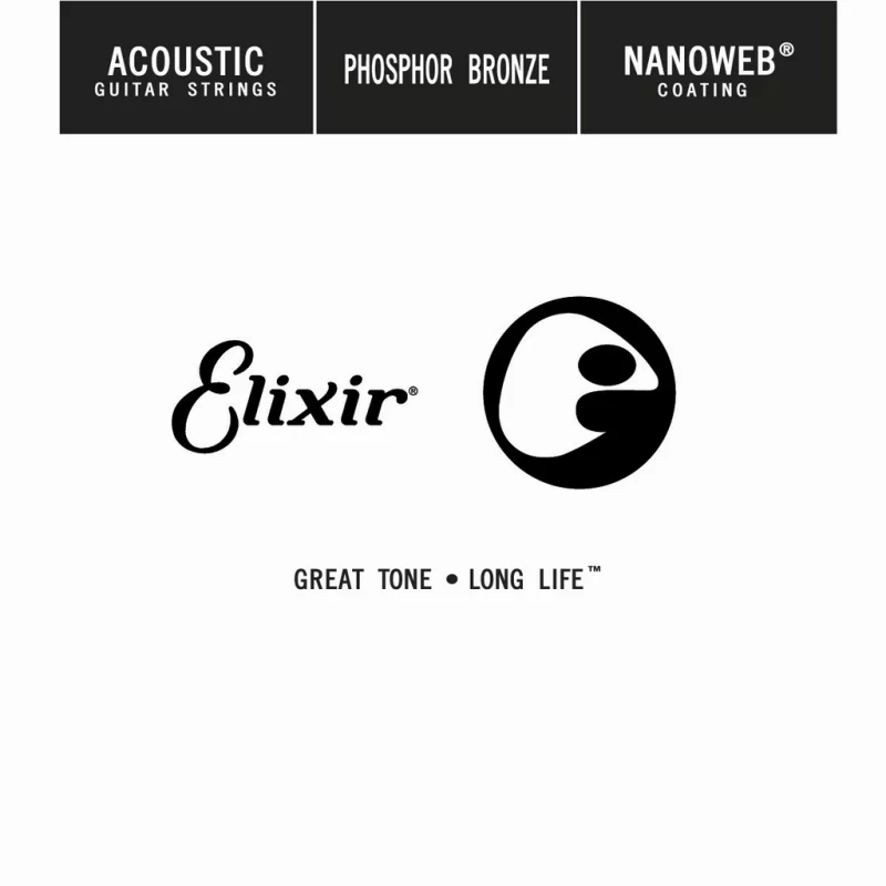 Corda Singola per chitarra acustica ELIXIR 14122 Acoustic Phosphor Bronze NANOWEB Single