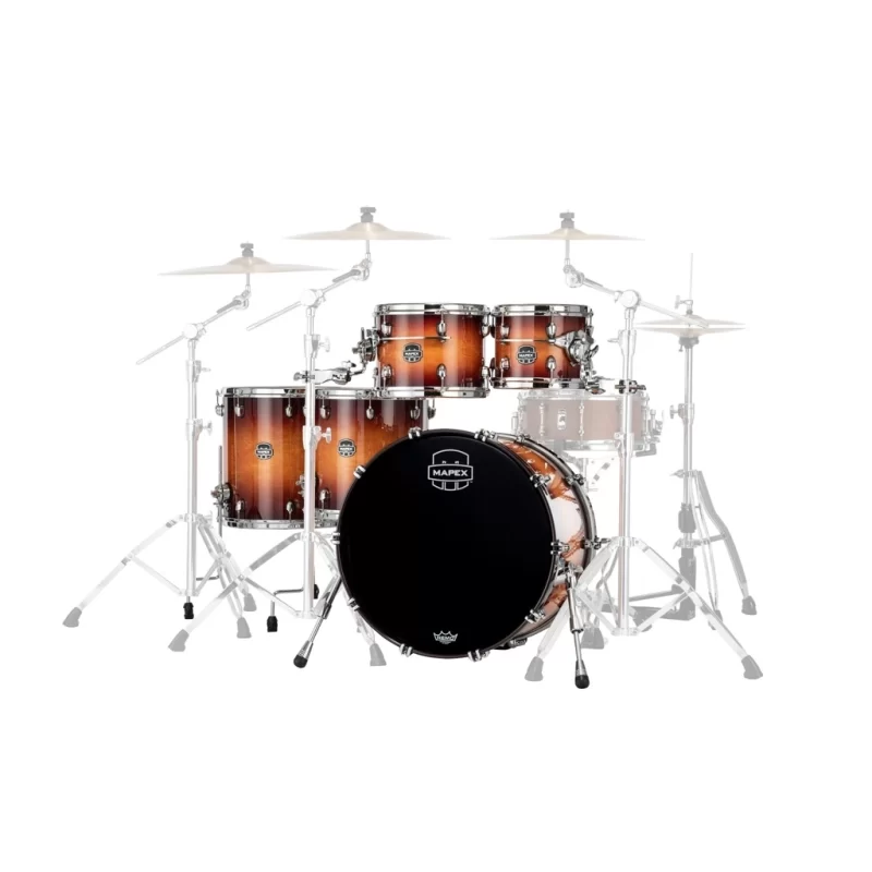 Set Batteria Acustica Mapex SE628XBPO Saturn Evolution Birch Workhorse 5 Pezzi Exotic Sunburst