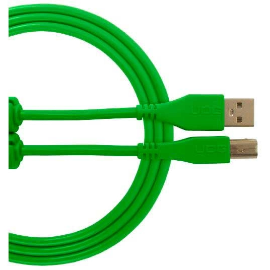 Cavo USB UDG U96001GR - Ultimate Audio Cable USB 2.0 C-B Green Straight 1,5m