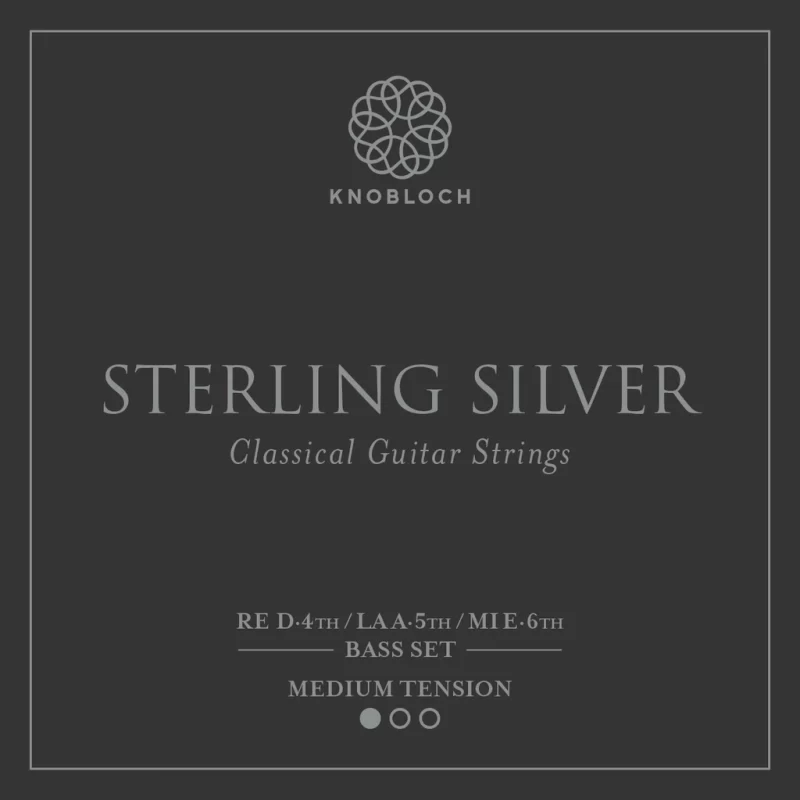 Set Corde per chitarra classica Knobloch Strings Sterling Silver Bass Medium 300SS