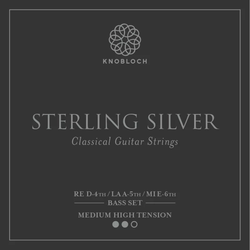 Set Corde per chitarra classica Knobloch Strings Sterling Silver Bass Medium-high 400SS