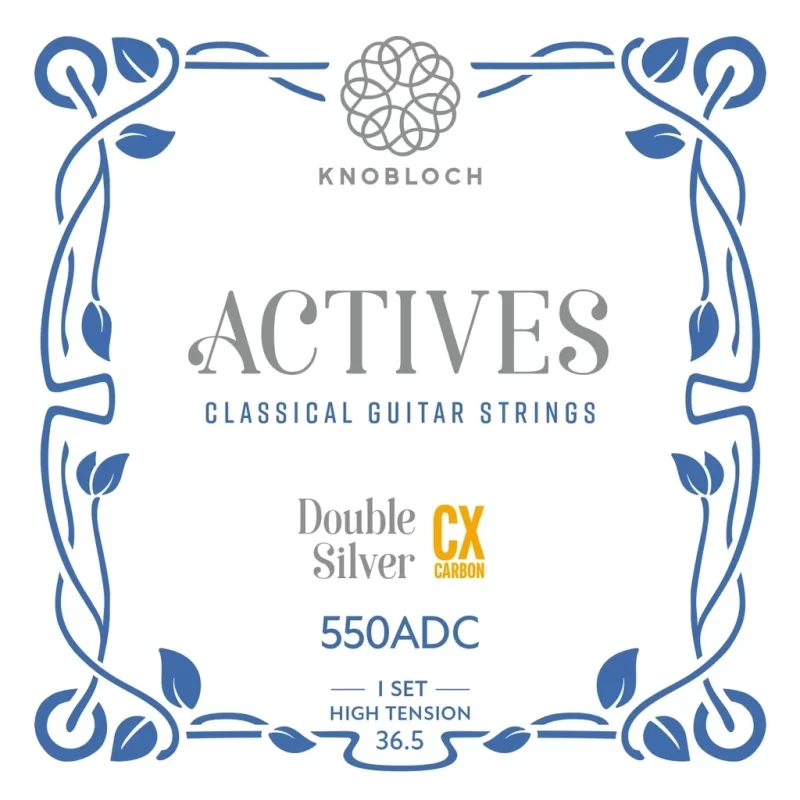 Set Corde per chitarra classica Knobloch Strings Actives DS CX High 550 Tension 550ADC