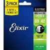 Set Corde per chitarra elettrica ELIXIR 3X2 PACK 16550 Electr Nickel Plated Steel OPTIWEB