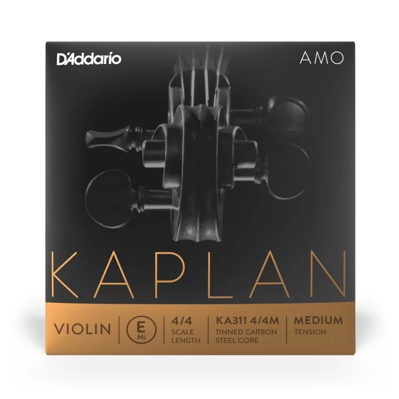 Corda per Violino KA311 4/4M Kaplan Amo - Singola Corda Mi per Violino, Scala 4/4, Tensione Media